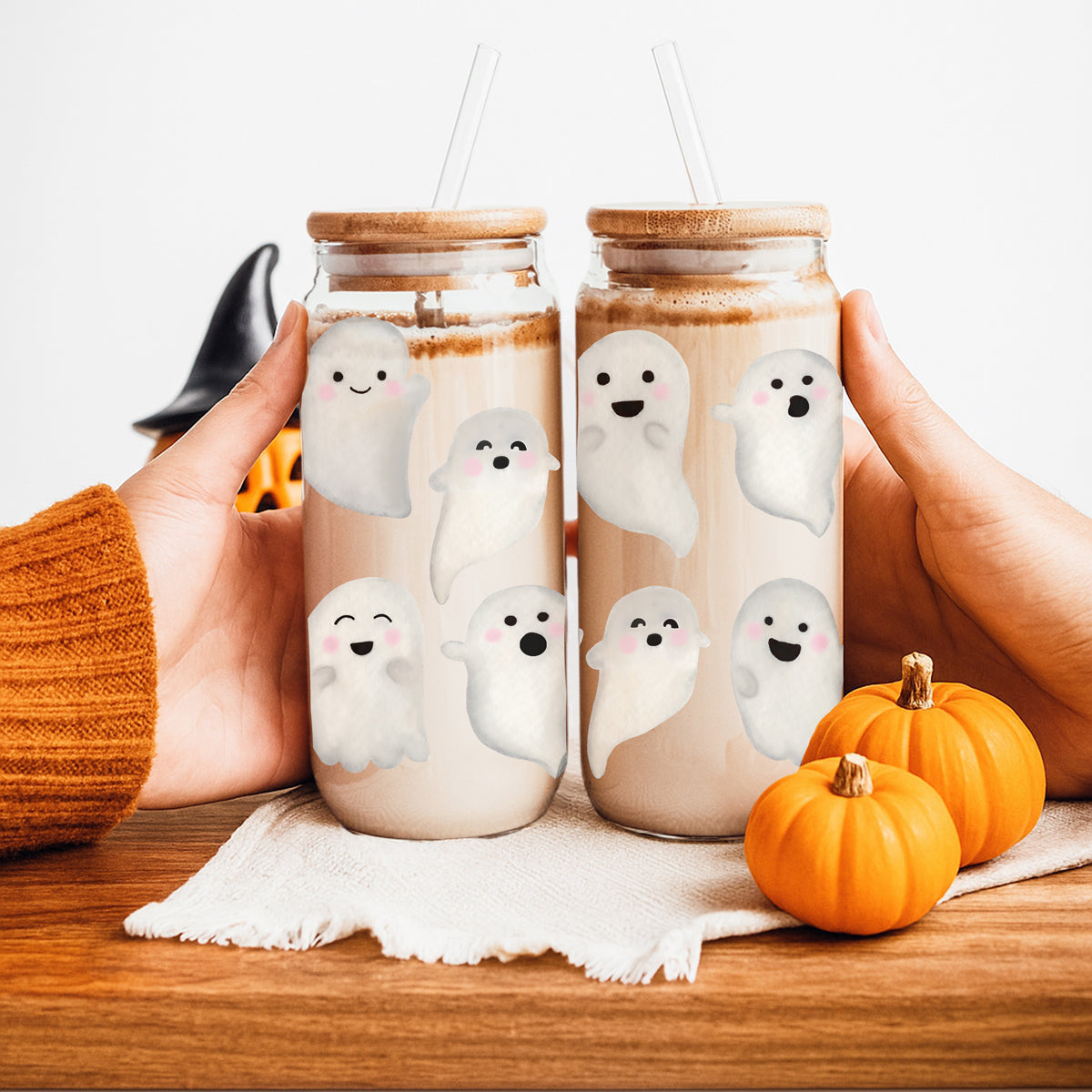 Ghostly 20 oz Glass Tumbler