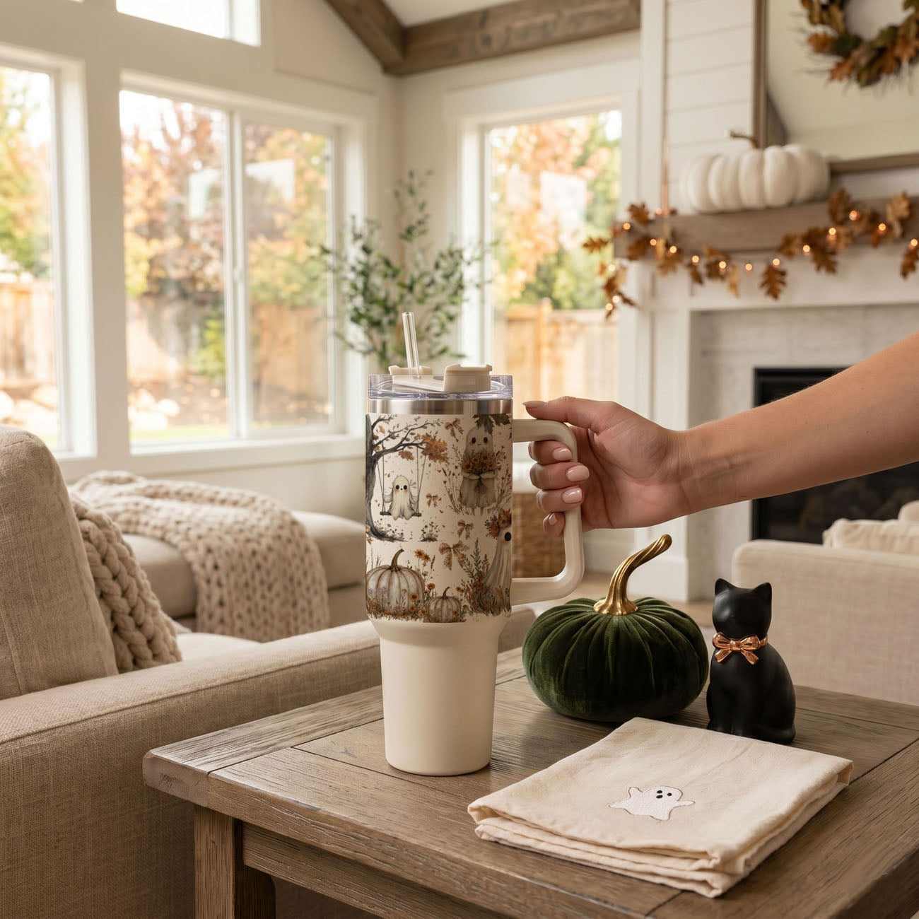 Boho Spooks 40 oz Insulated Tumbler