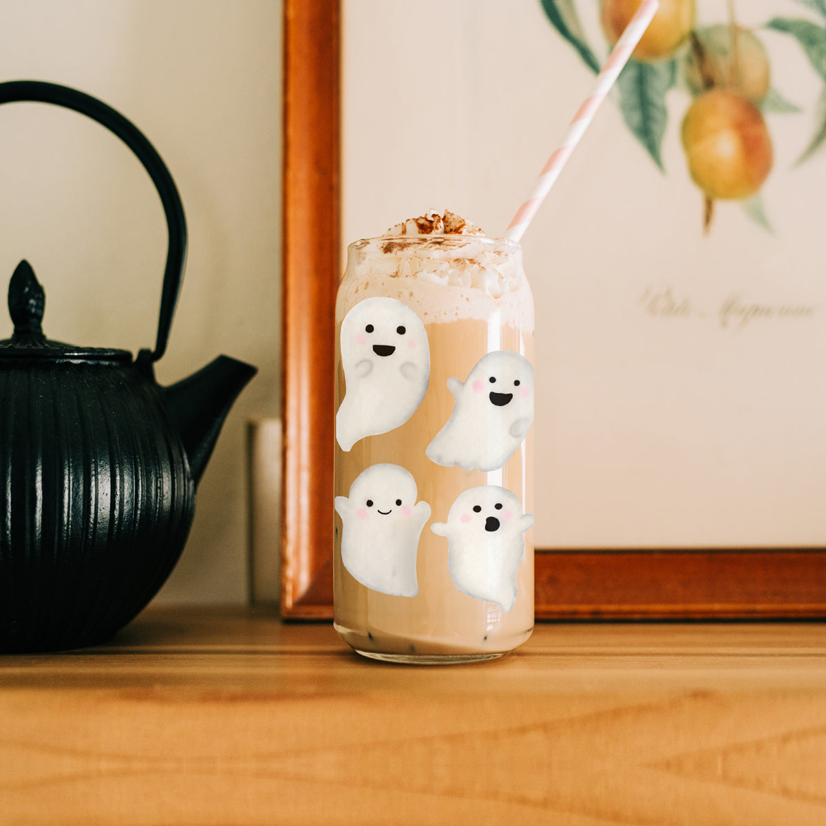 Ghostly 20 oz Glass Tumbler
