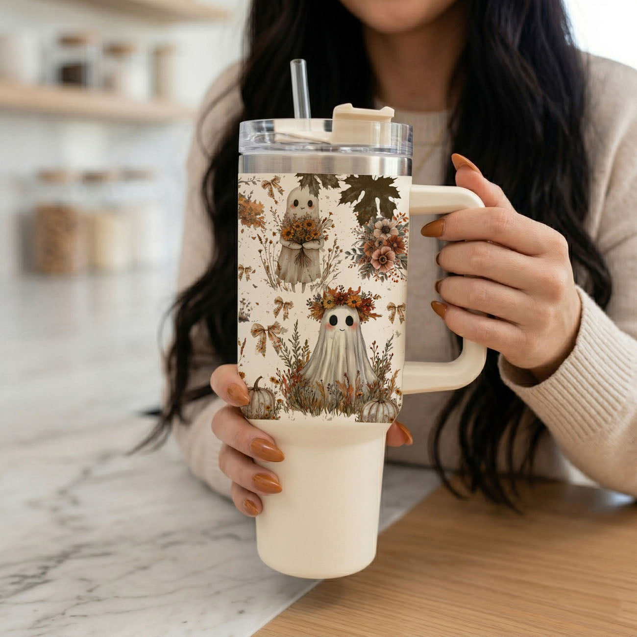 Boho Spooks 40 oz Insulated Tumbler
