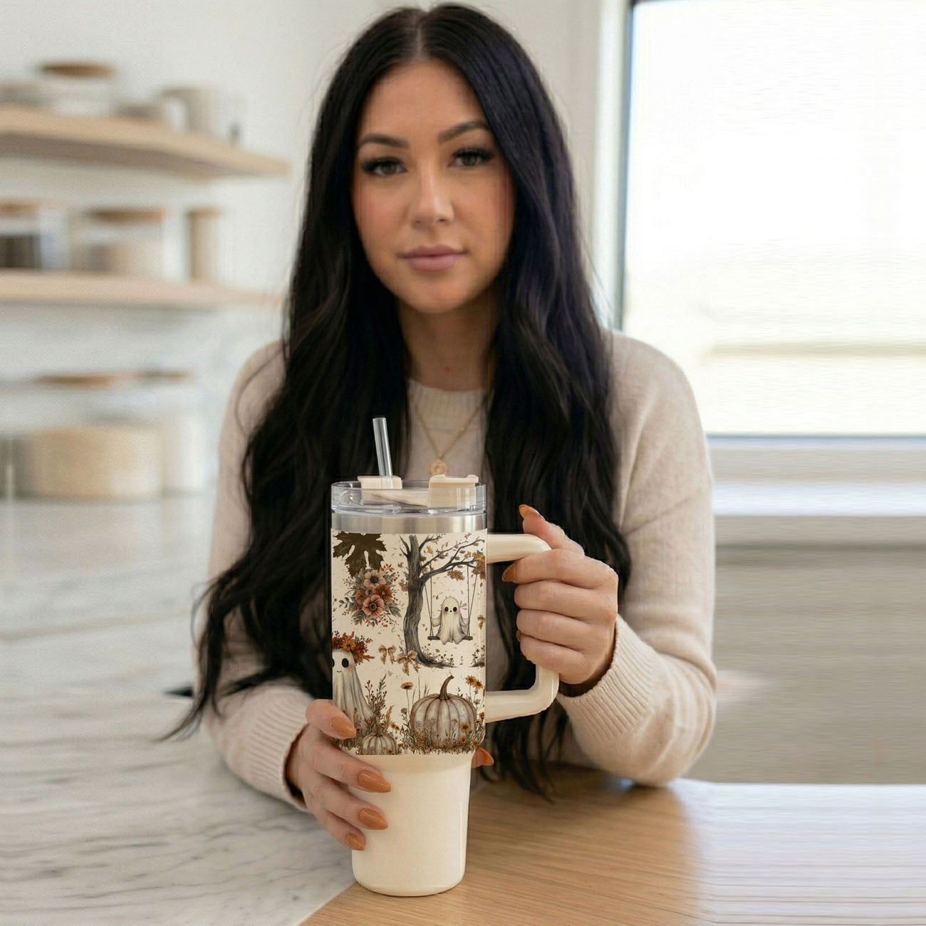 Boho Spooks 40 oz Insulated Tumbler