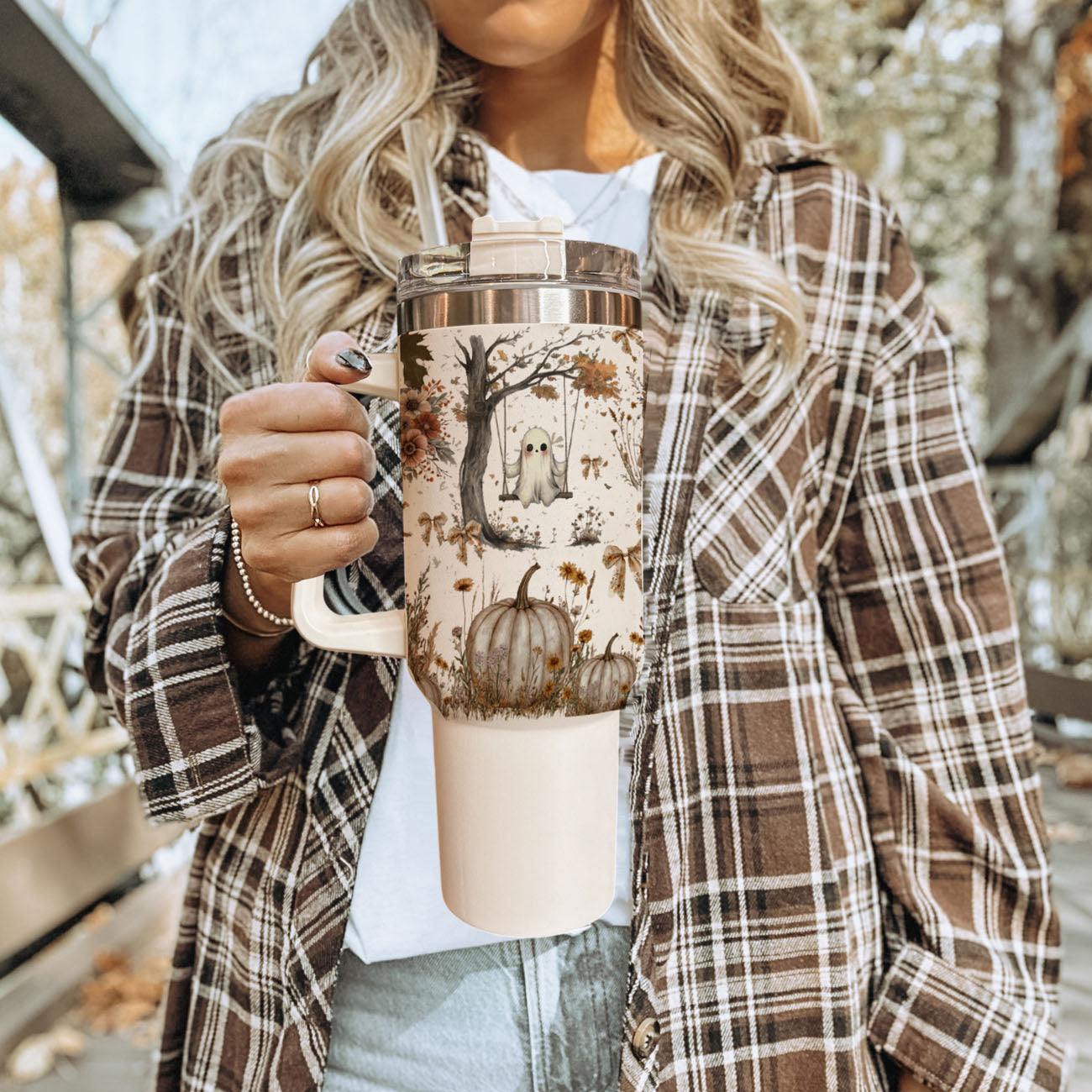 Boho Spooks 40 oz Insulated Tumbler