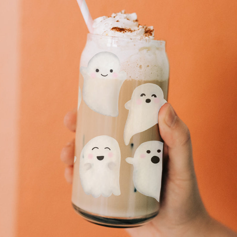 Ghostly 20 oz Glass Tumbler