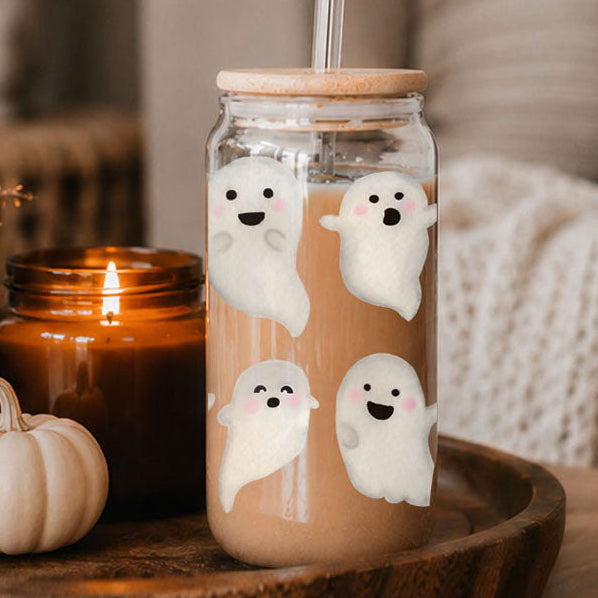 Ghostly 20 oz Glass Tumbler