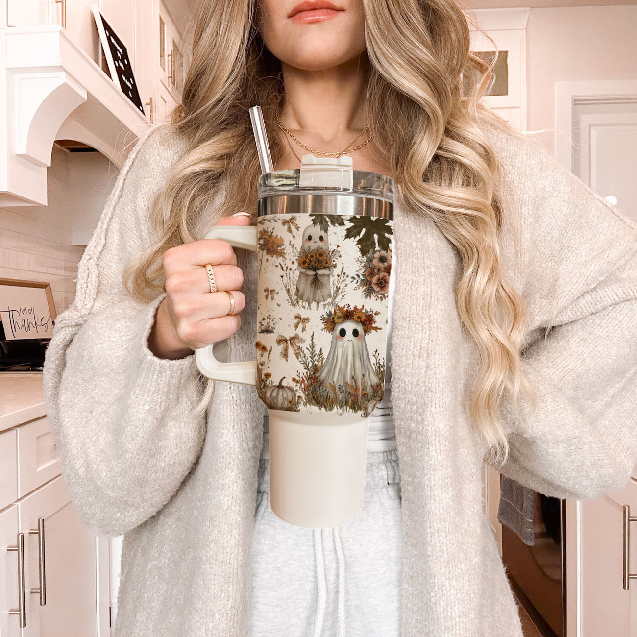 Boho Spooks 40 oz Insulated Tumbler