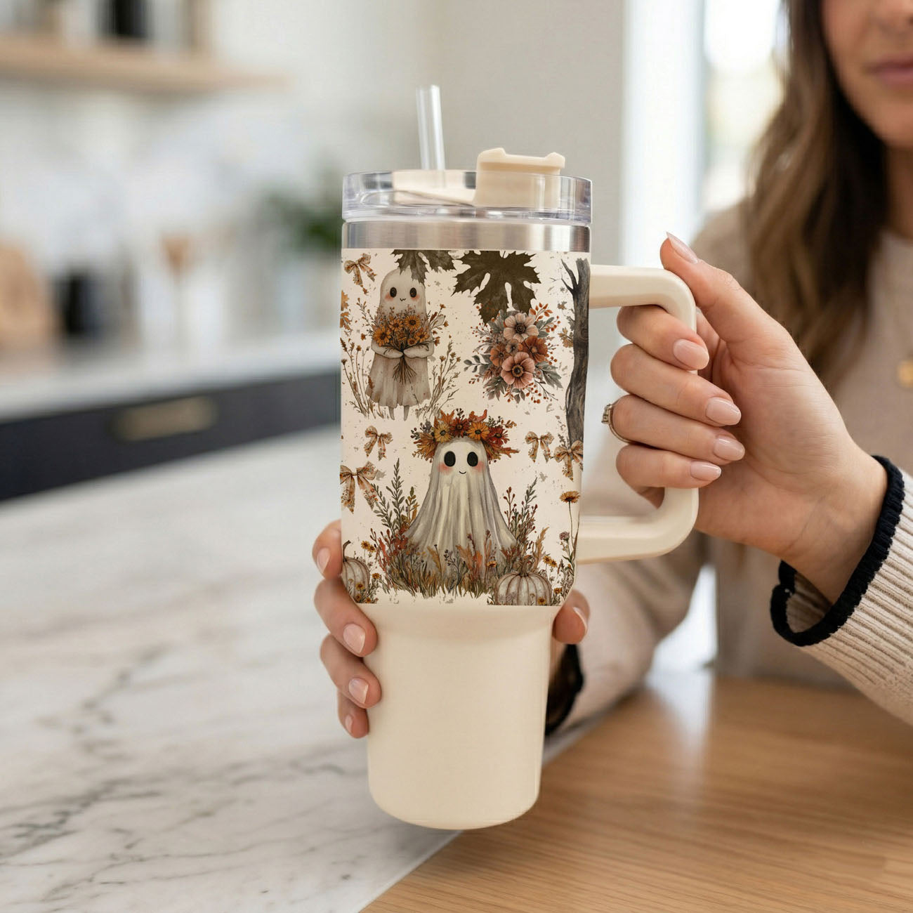 Boho Spooks 40 oz Insulated Tumbler