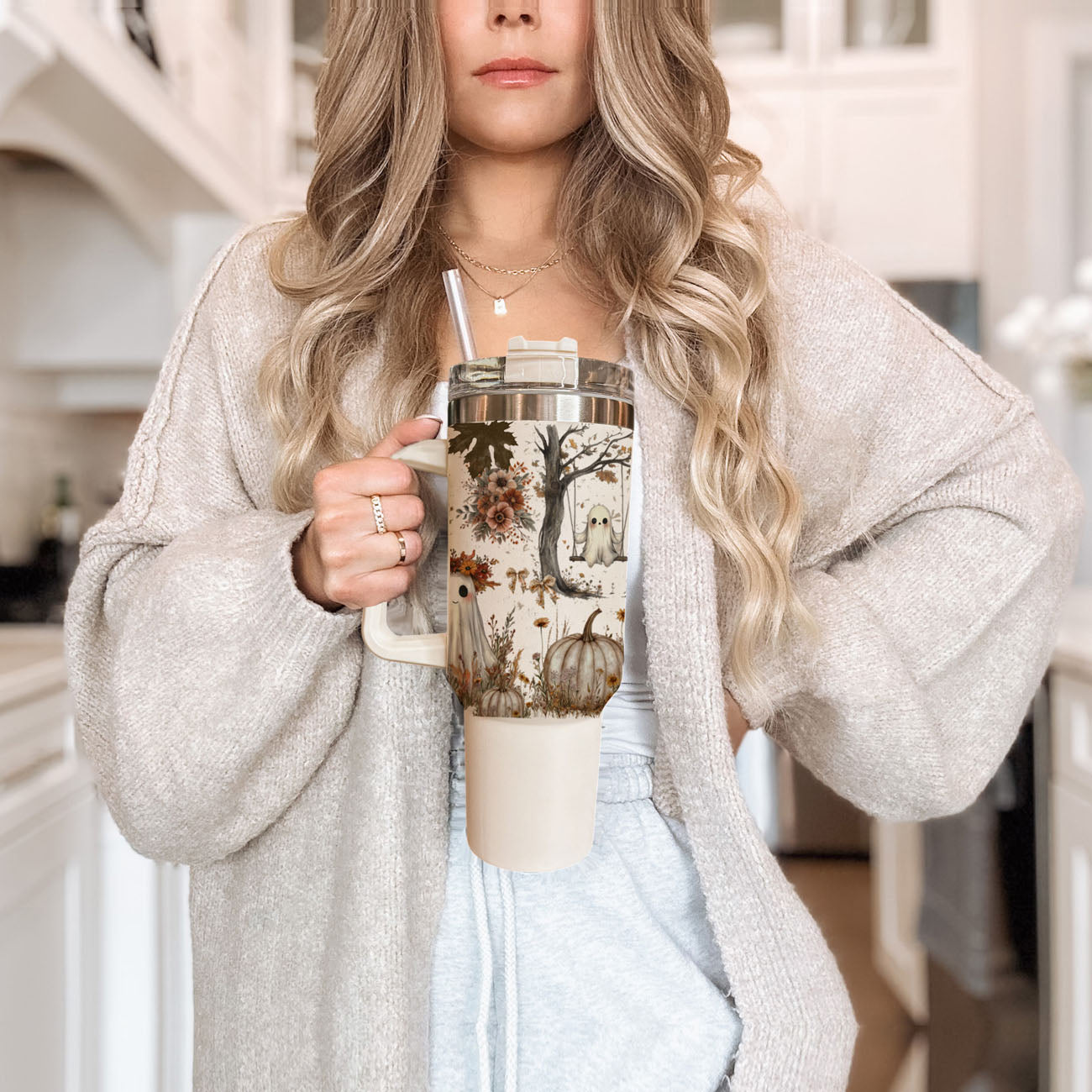 Boho Spooks 40 oz Insulated Tumbler