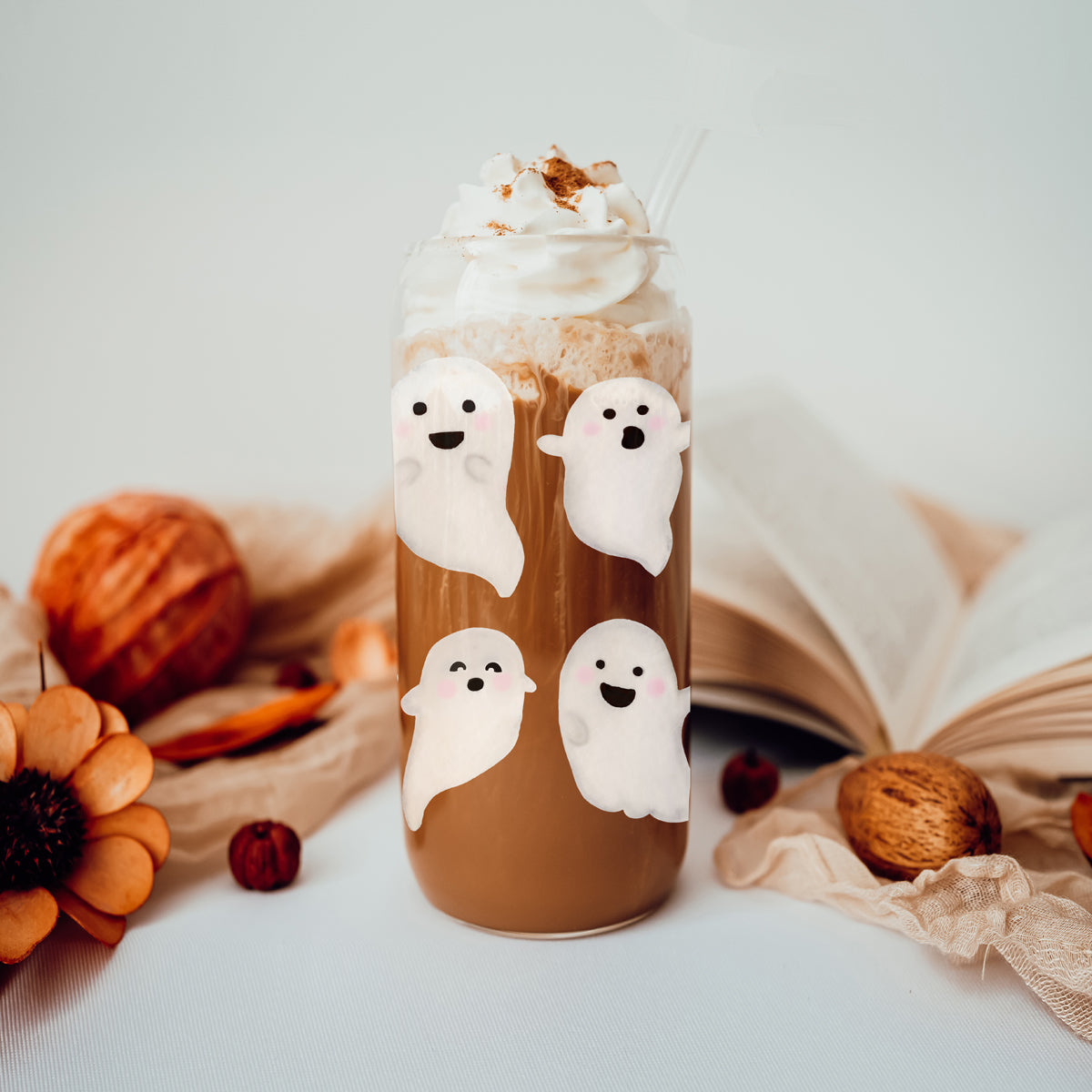Ghostly 20 oz Glass Tumbler