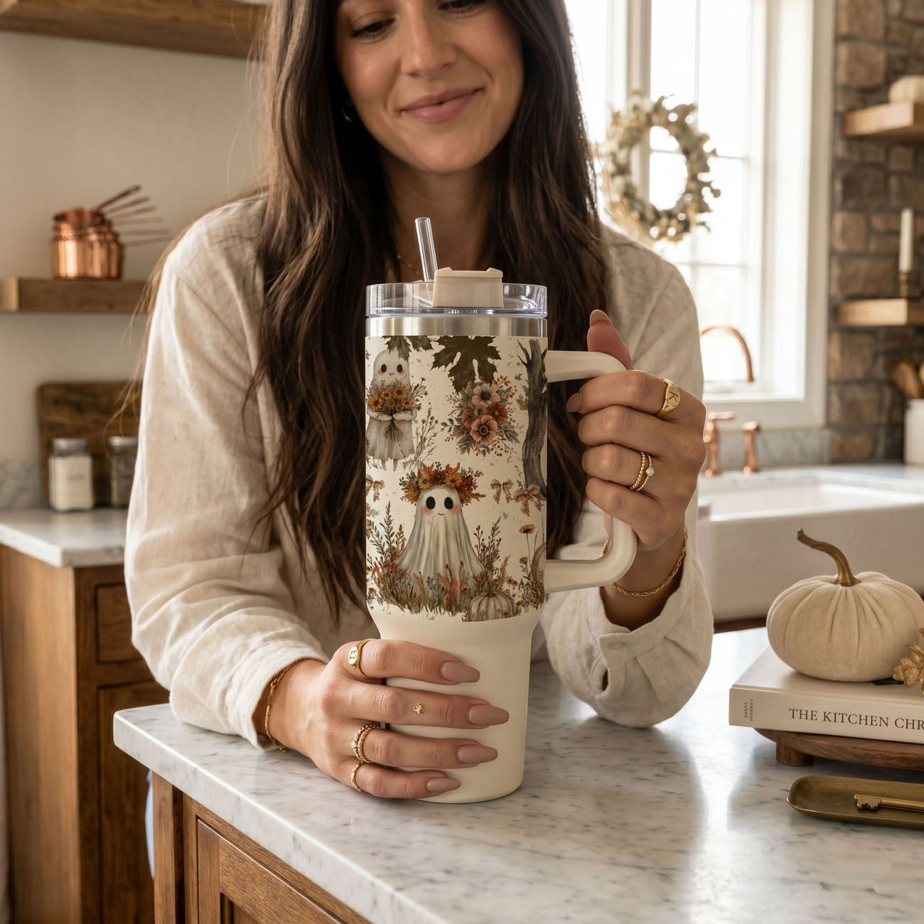 Boho Spooks 40 oz Insulated Tumbler