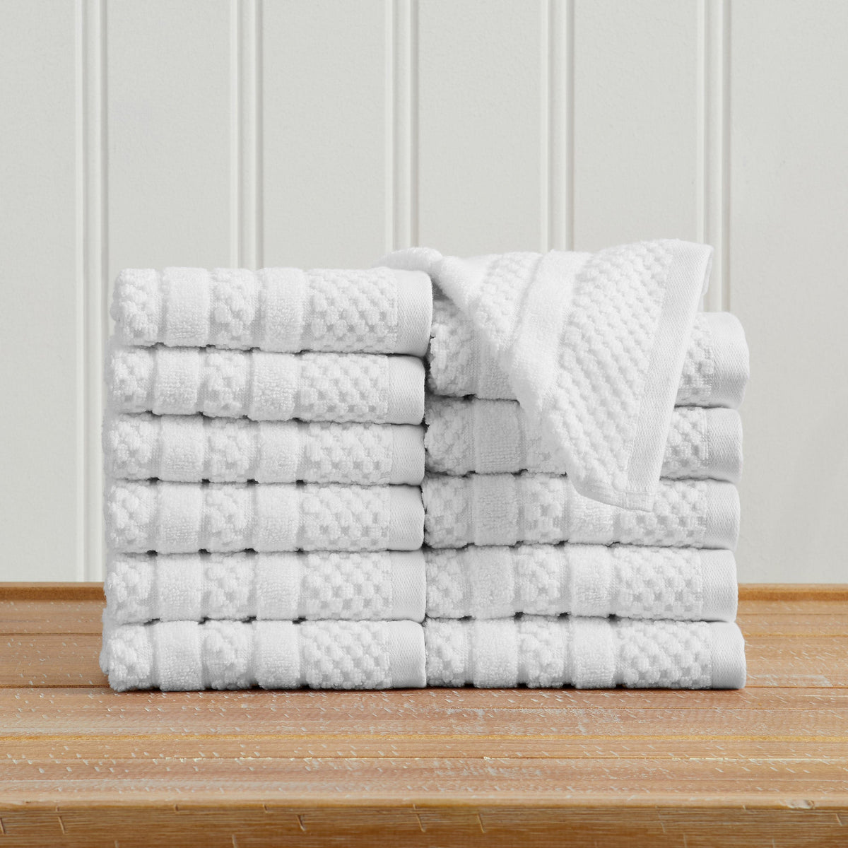Giuliana Cotton Checkered Jacquard Towel Collection