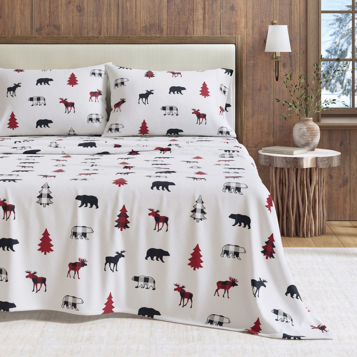 Boulder Turkish Cotton Lodge Flannel Sheet Set