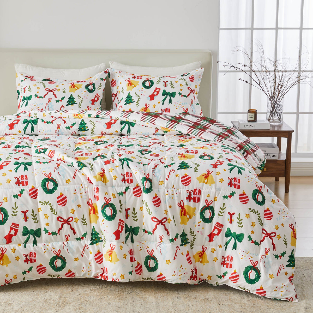 Odette Reversible Comforter + Sham Set