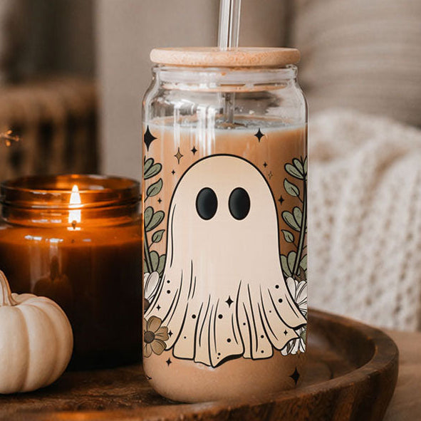 Fall Cottagecore 20 oz Glass Tumbler