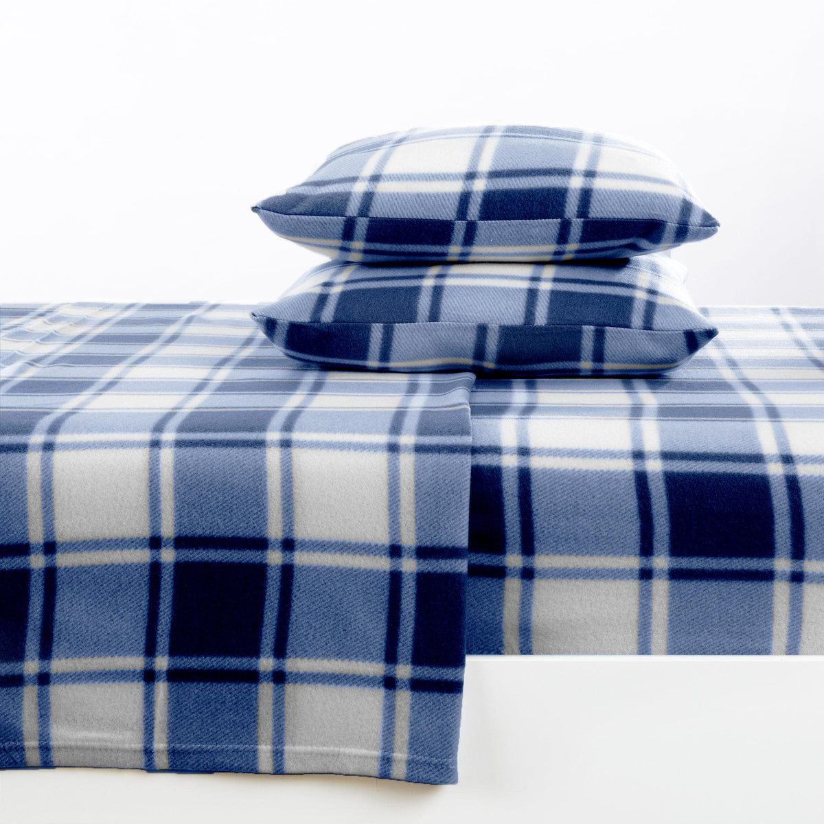 Dara Plaid Fleece Sheet Set