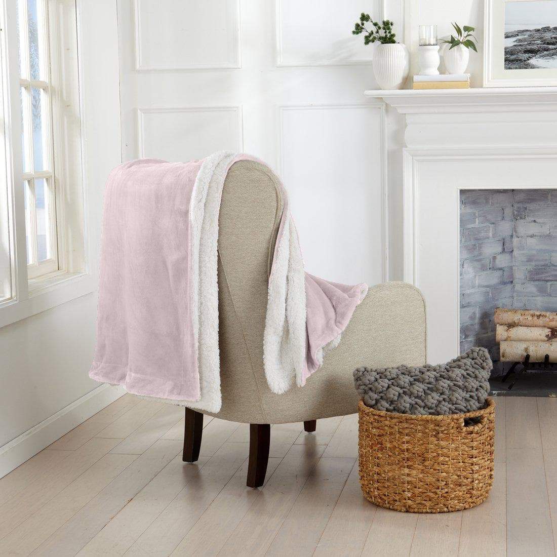 Kinsley Velvet Plush + Sherpa Reversible Blanket
