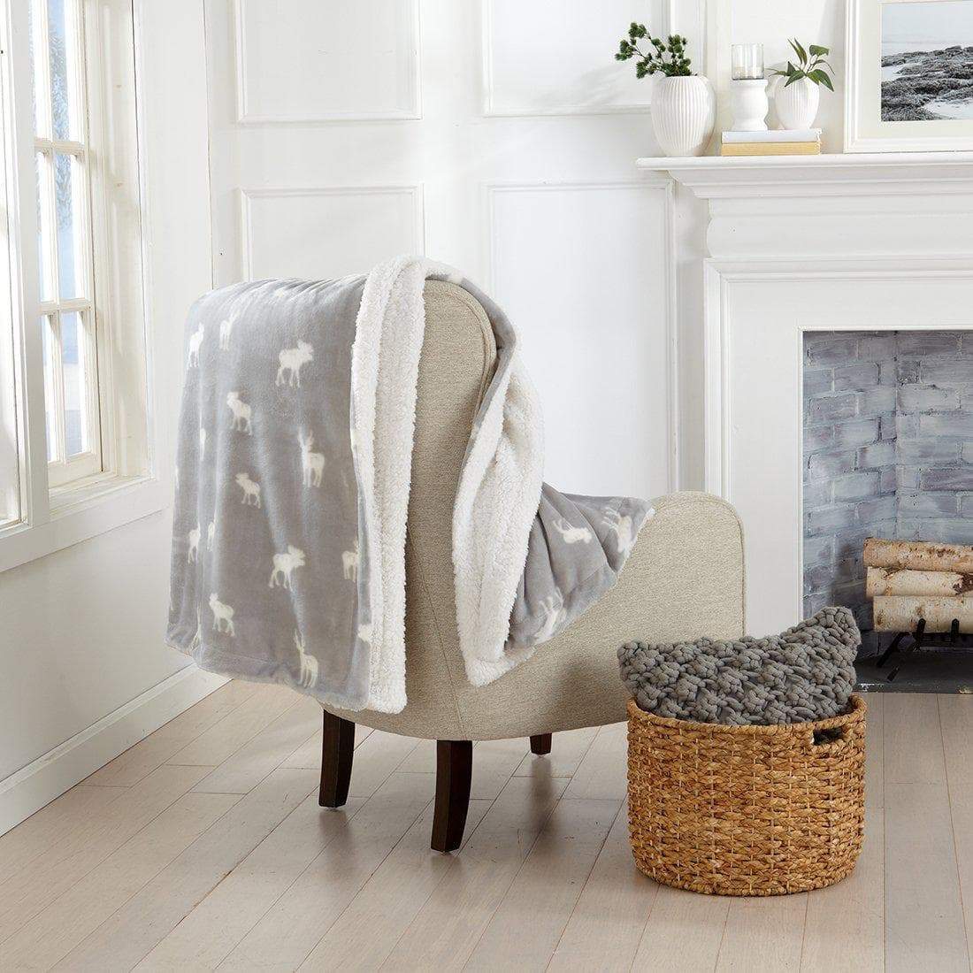 Kinsley Velvet Plush + Sherpa Reversible Blanket
