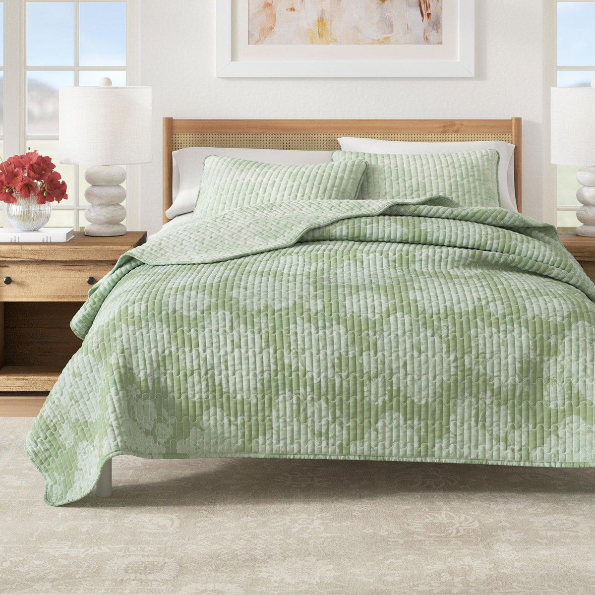 Corin Floral Cotton Quilt Set