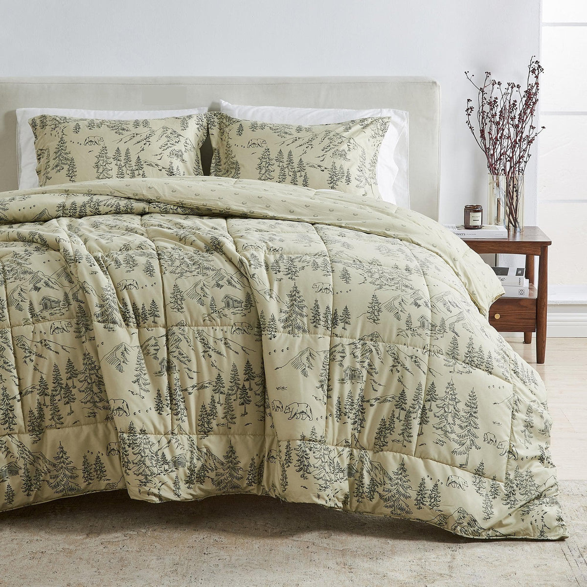 Odette reversible comforter and sham set