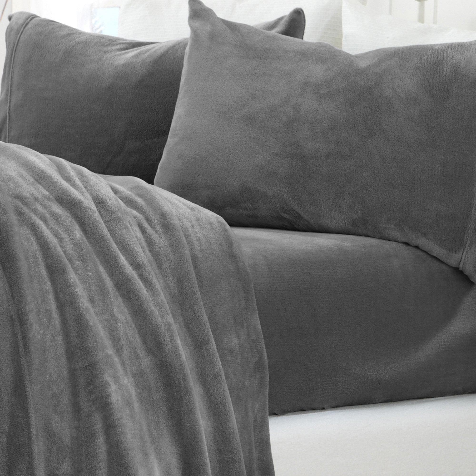 Solid Plush Sheet - Velvet Luxe Collection