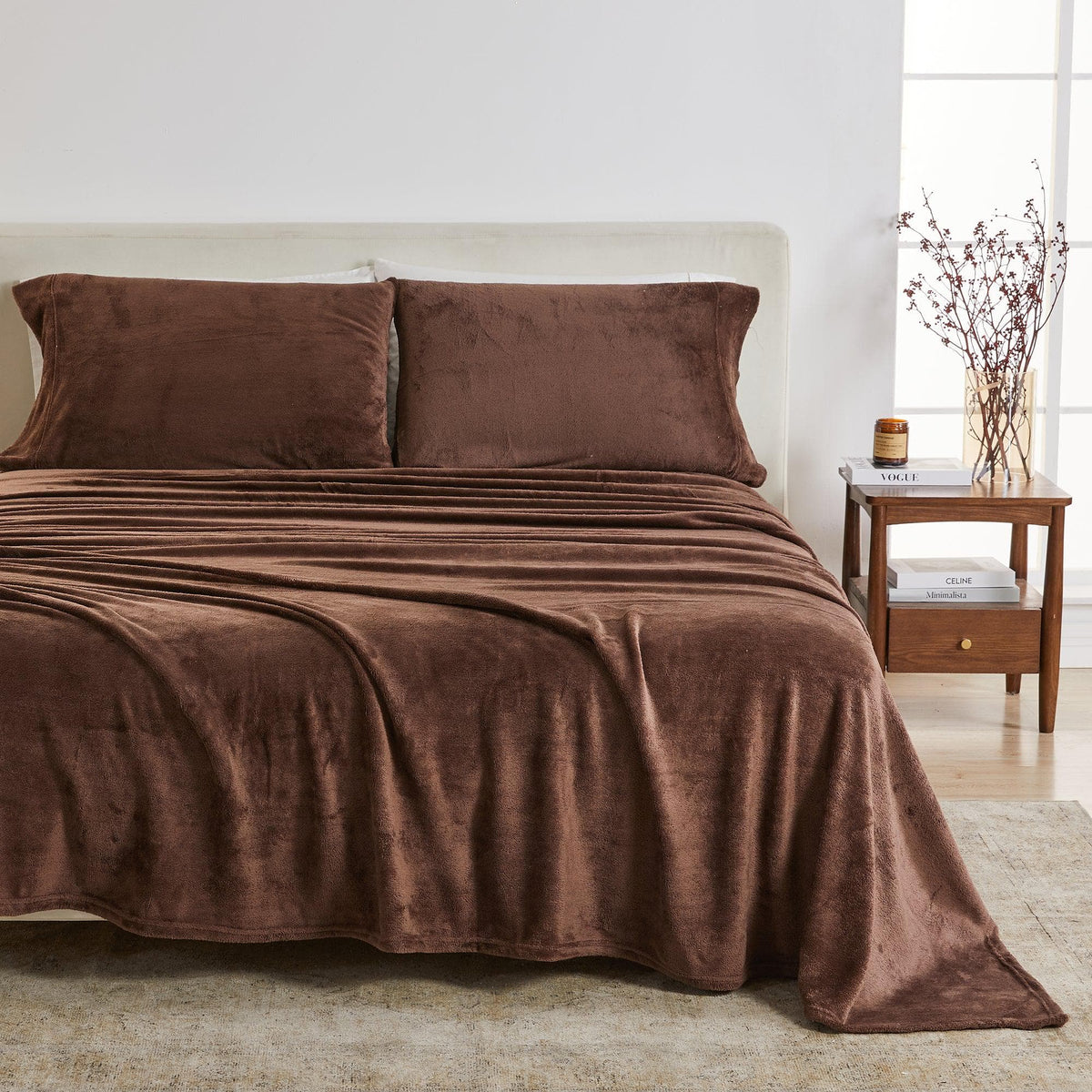 Velvet Luxe Solid Plush Sheet Set