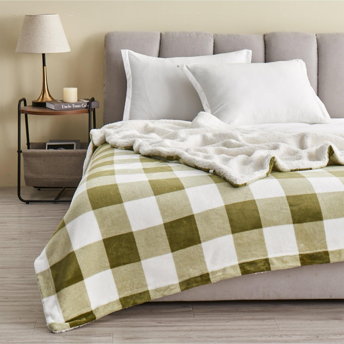 Kinsley Velvet Plush + Sherpa Reversible Blanket