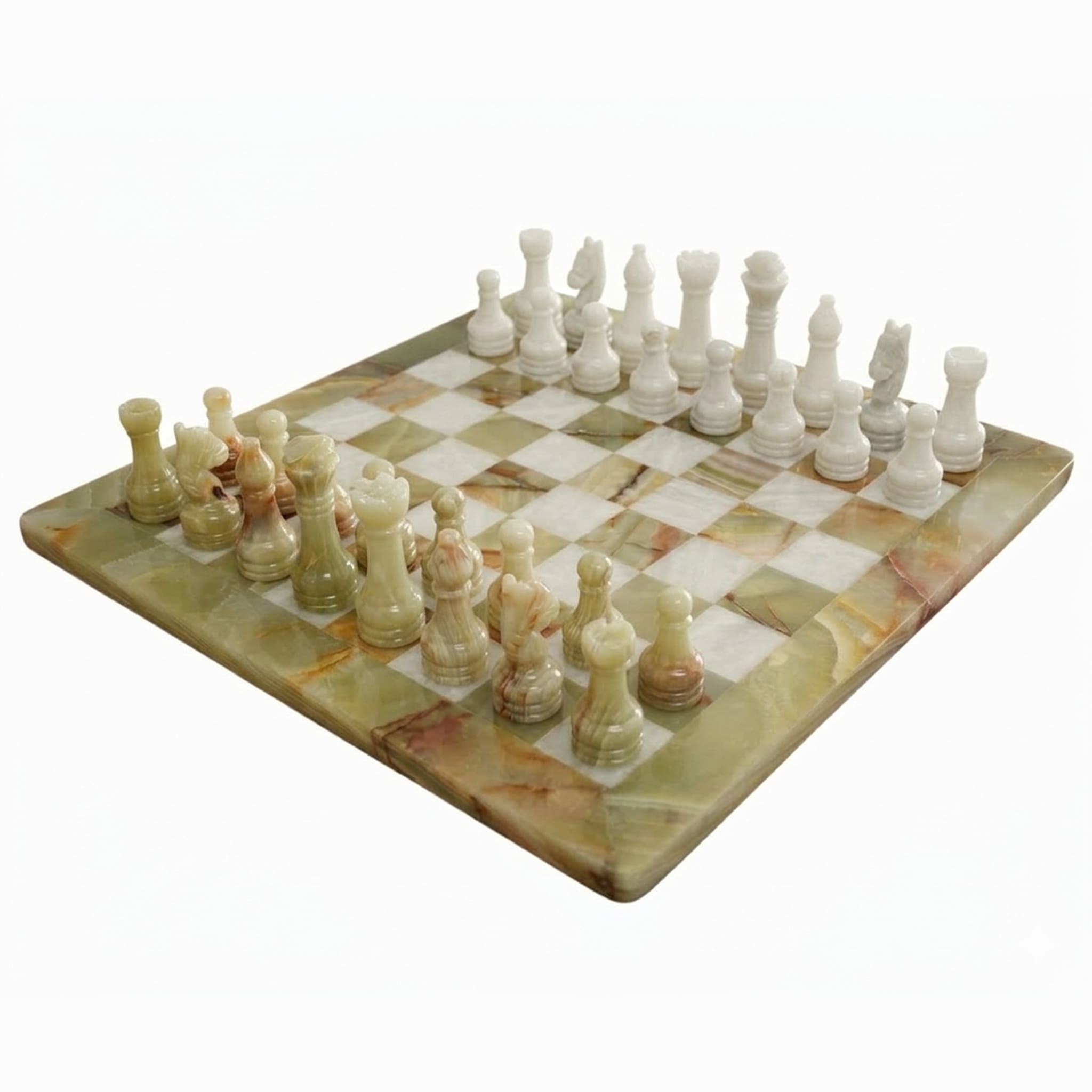 Premium Marble Chess and Checkers Bundle