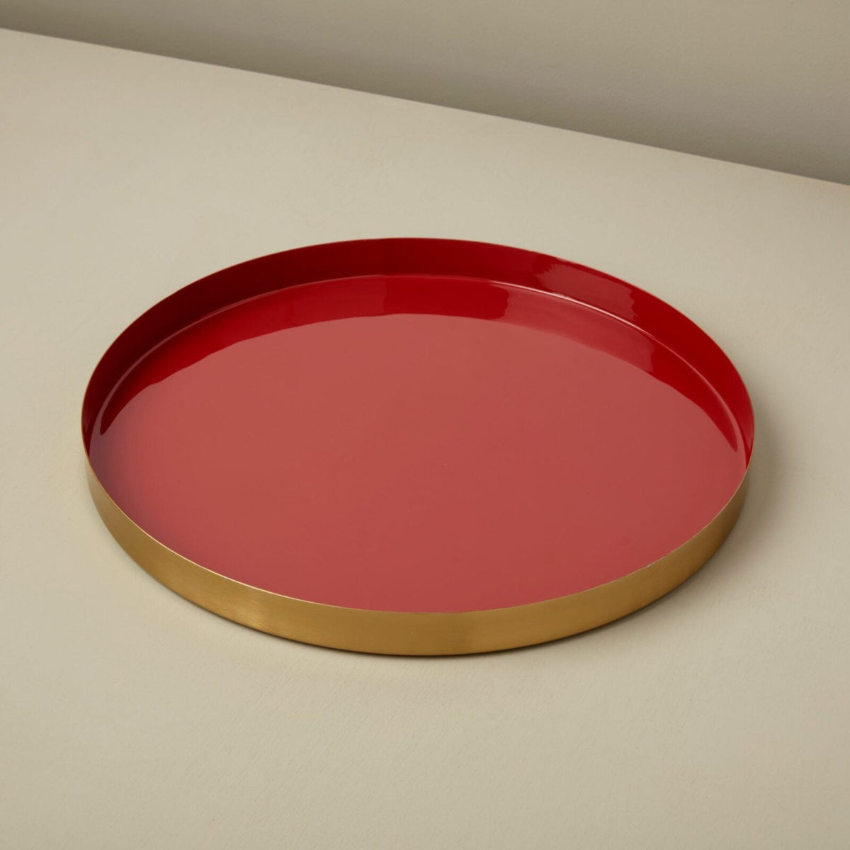 Halo Large Enamel Serving Tray — 15 in