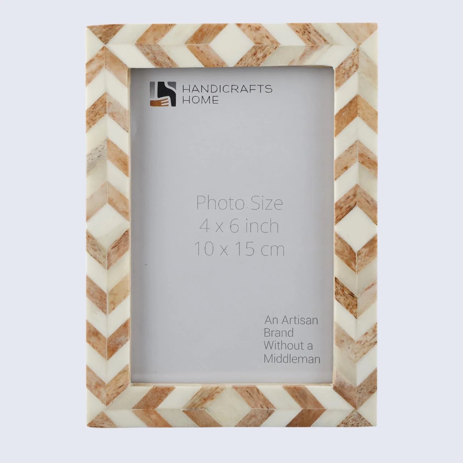 Picture Frame Taj Pattern Collection Bone Inlay Brown 3 Sizes
