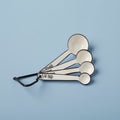 Hani black and white enamel measuring spoons