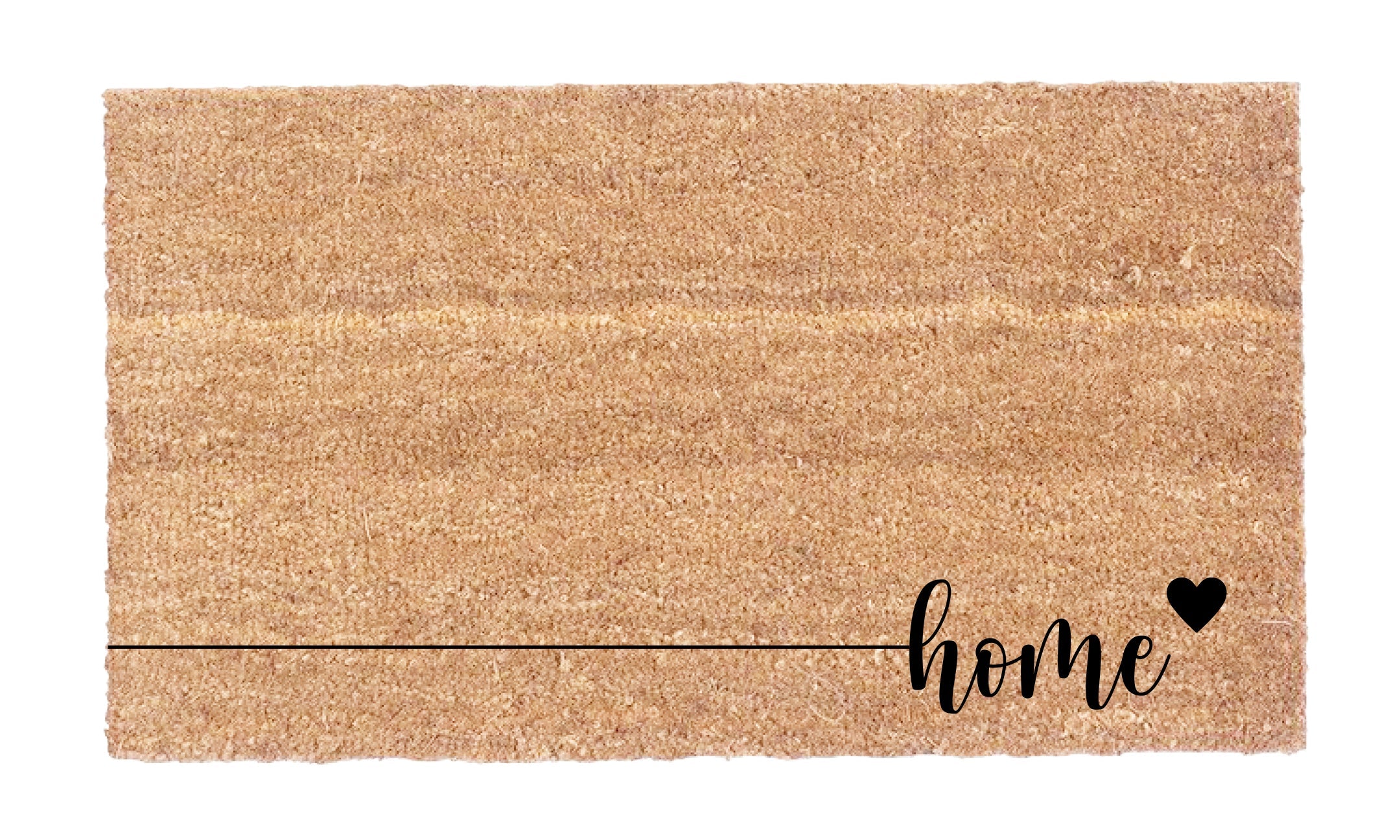 Home Heart natural coir doormat