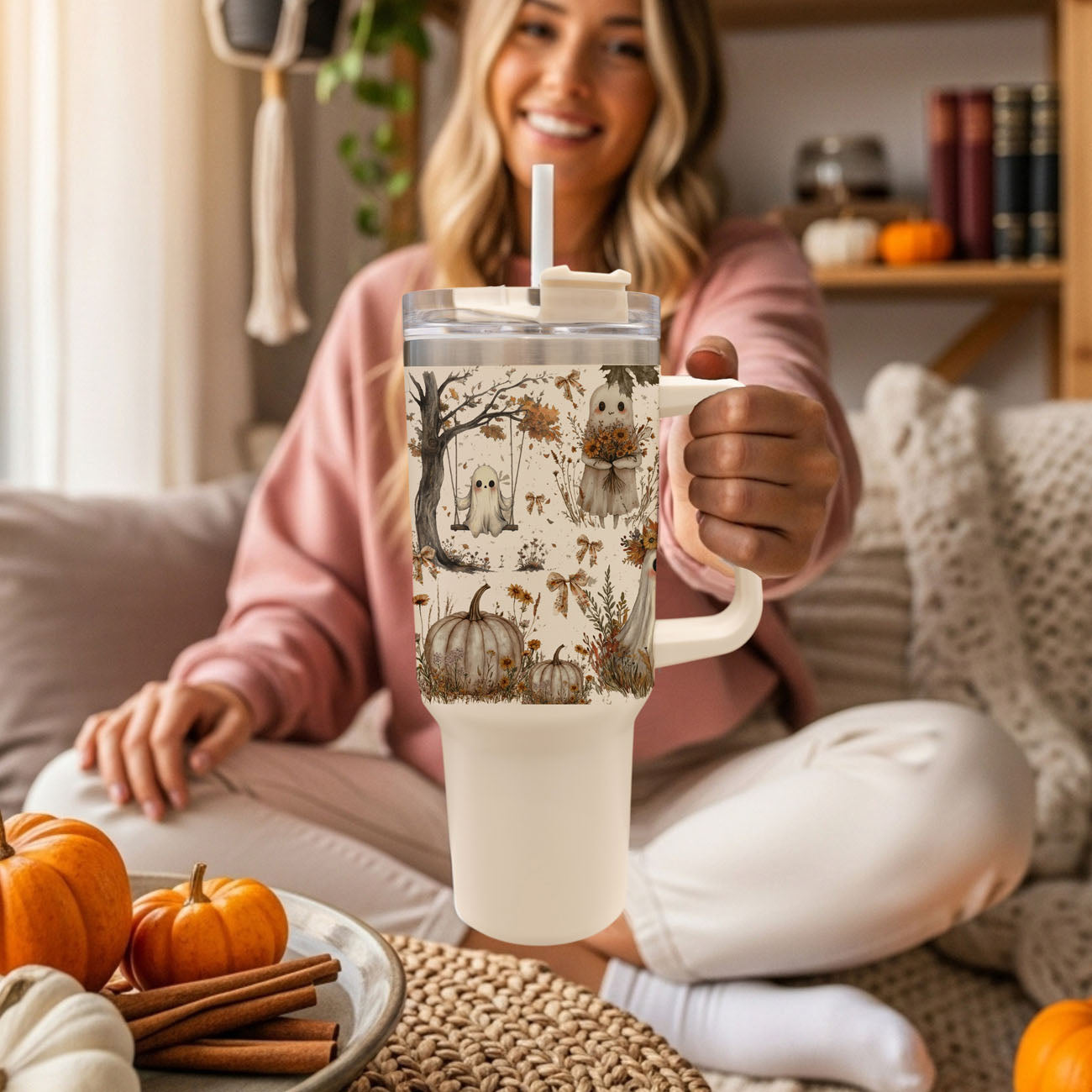 Boho Spooks 40 oz Insulated Tumbler