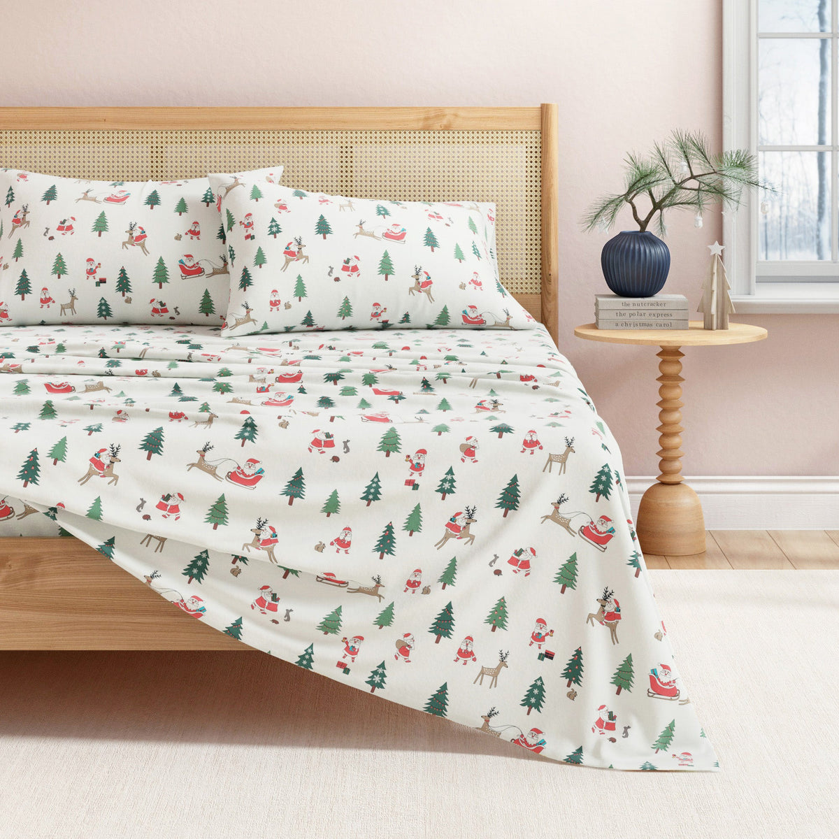 Whittaker Turkish Cotton Holiday Flannel Sheet Set