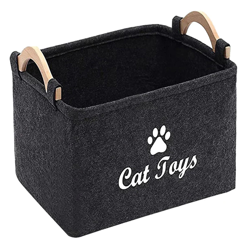 Pet Toys Felt Storage Basket