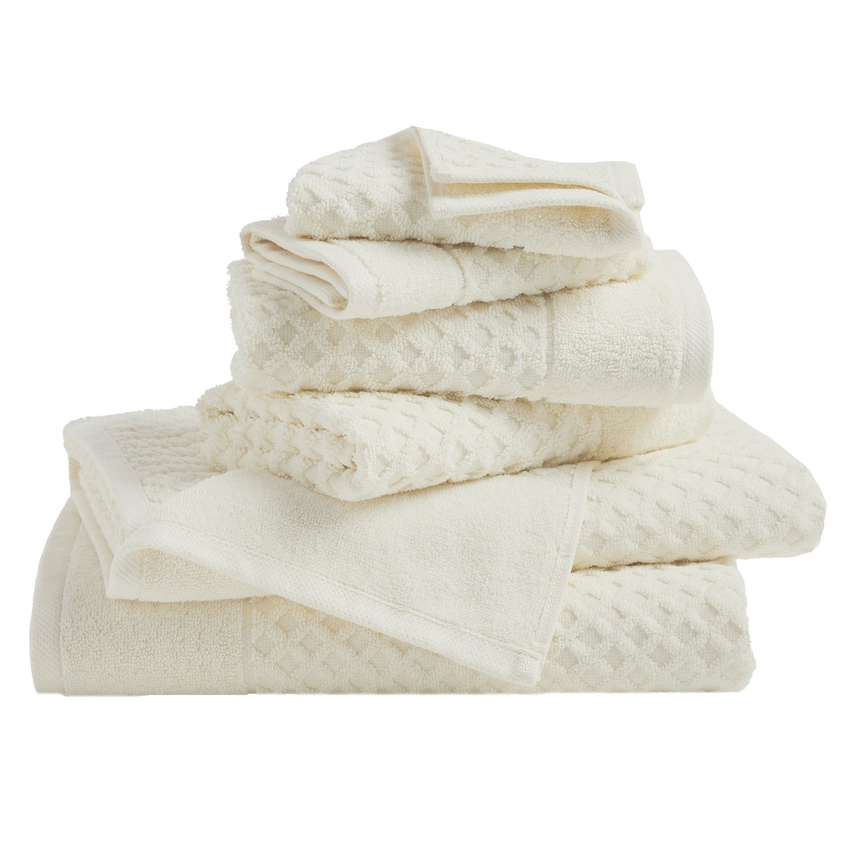 Grayson Cotton Diamond Waffle Towel Collection