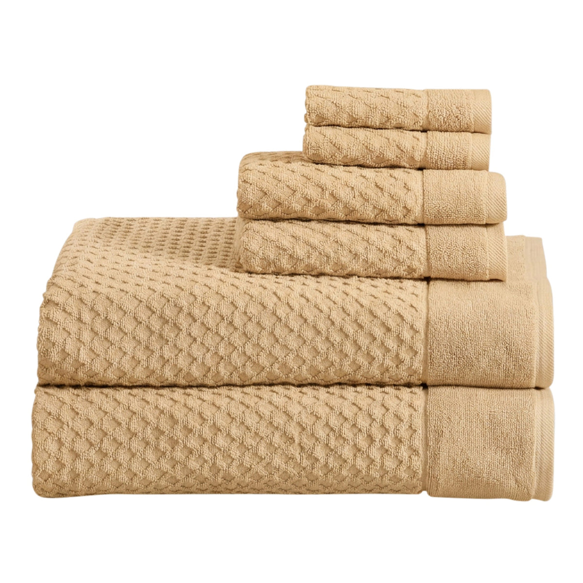 Grayson Cotton Diamond Waffle Towel Collection
