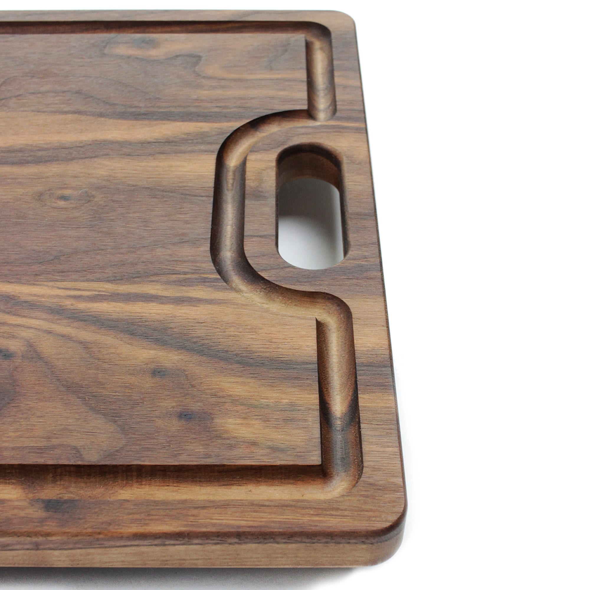 18" × 12" Reversible Wood Cutting Board with Handles – alternate product view