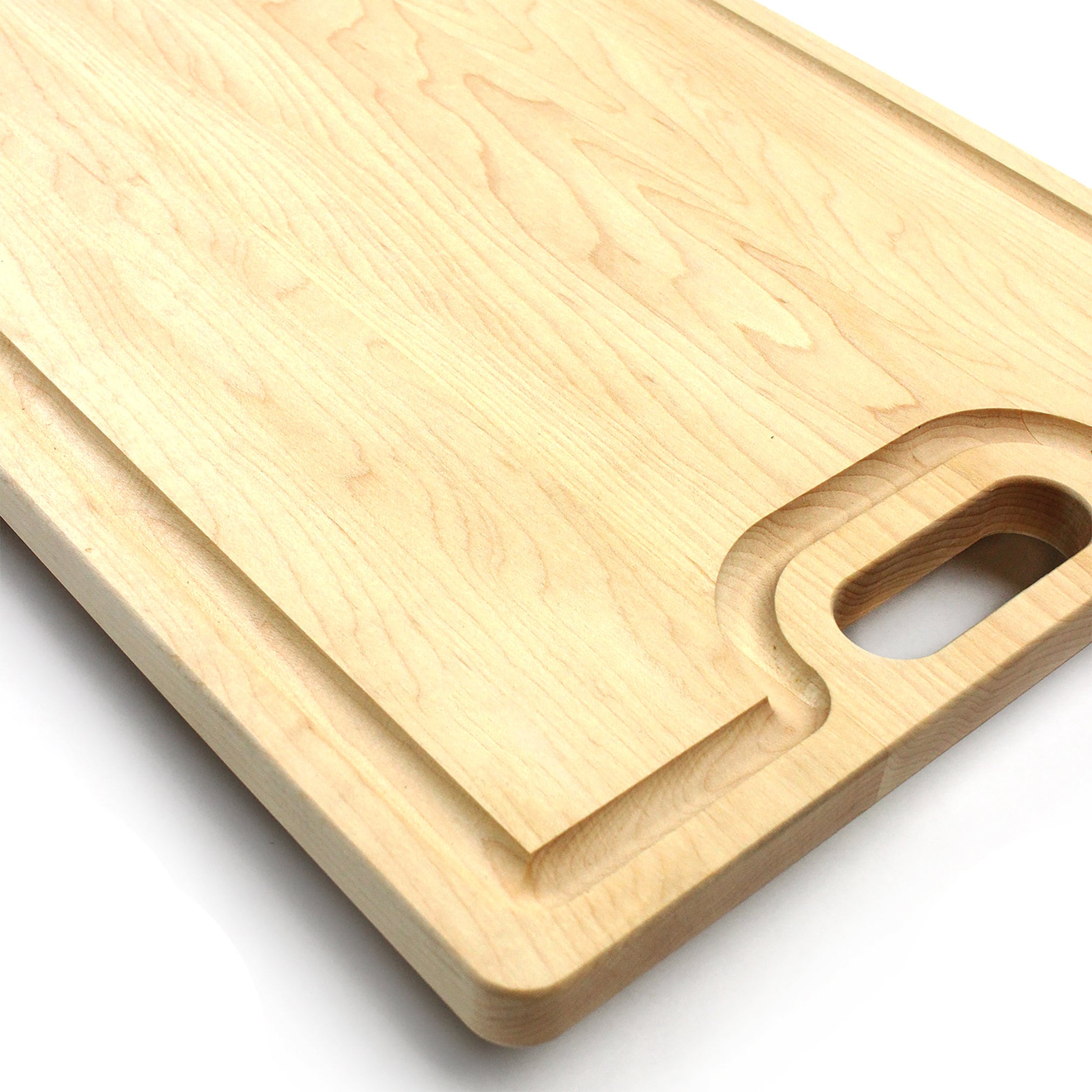 18" × 12" Reversible Wood Cutting Board with Handles – alternate product view