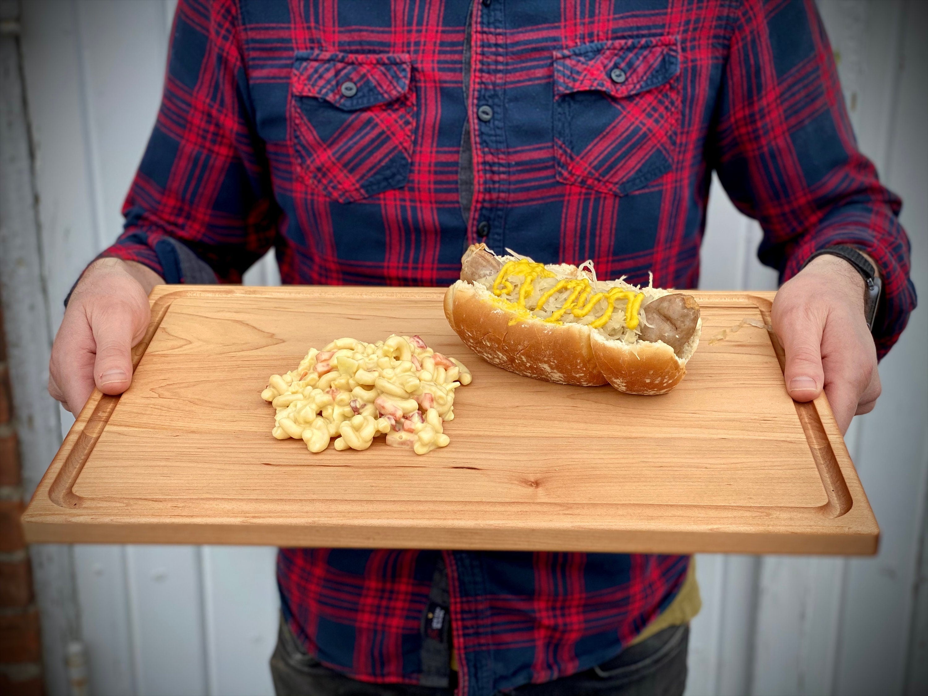 18" × 12" Wood Cutting Board with Juice Groove – alternate product view