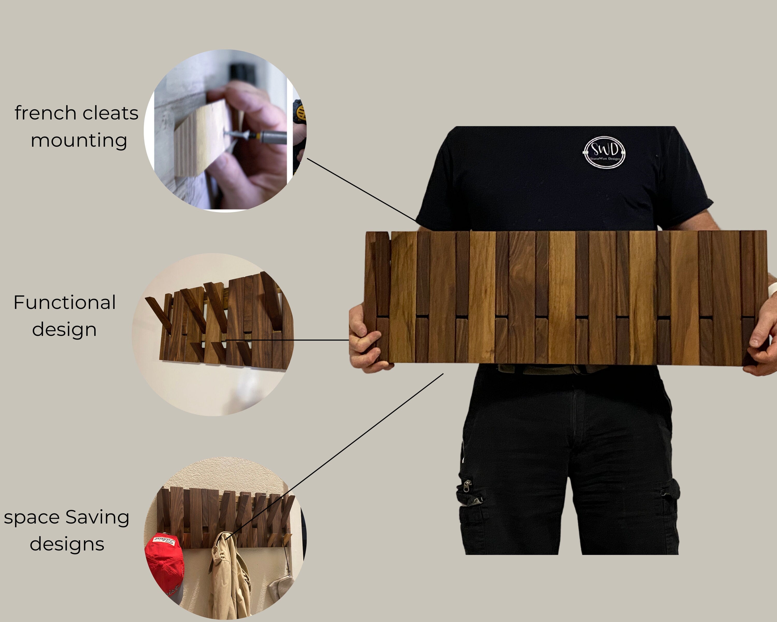 The Piano Coat Rack