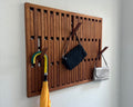 Magnetic Coat Rack with Flip-Down Hooks | Entryway Organizer