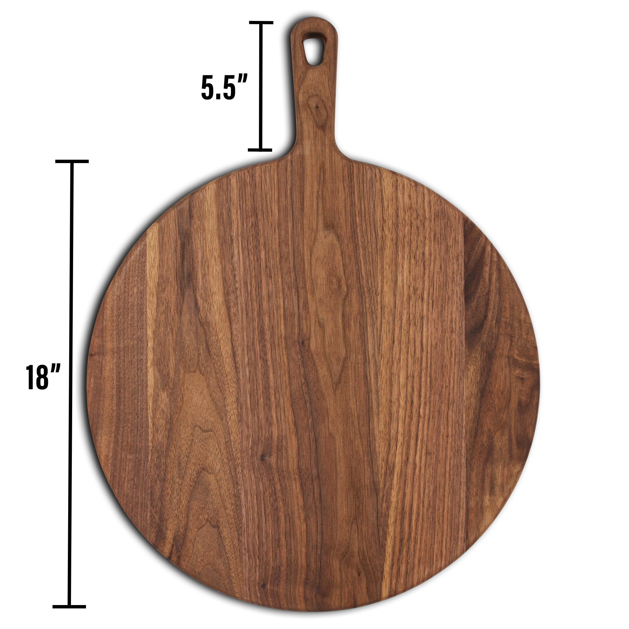 Walnut Paddle Cutting Board with Handle – alternate product view