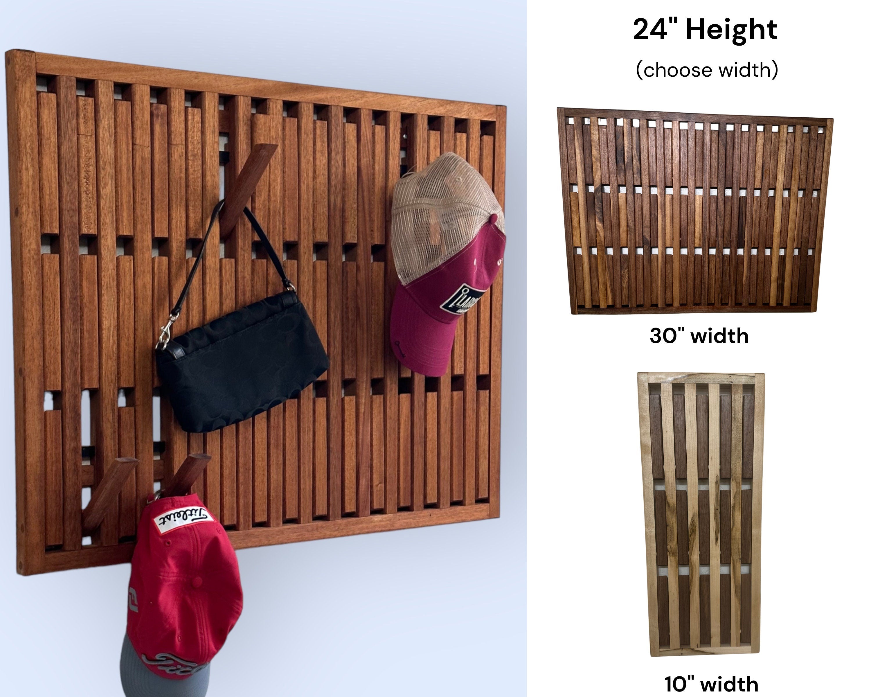 The Original Magnetic Hook Rack (5-Wood Version)