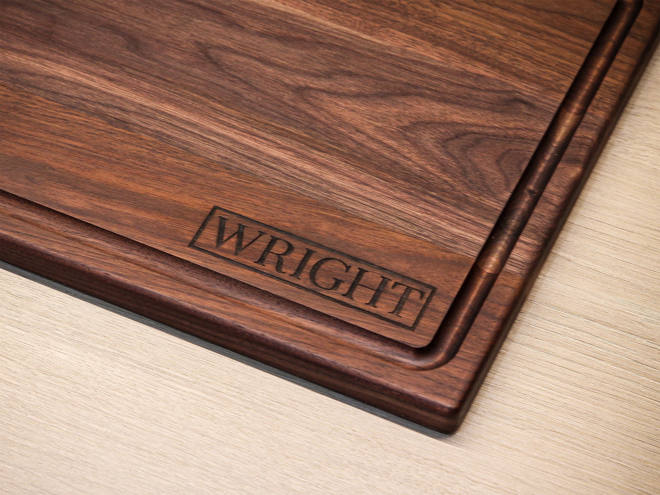 18" × 12" Wood Cutting Board with Juice Groove – alternate product view