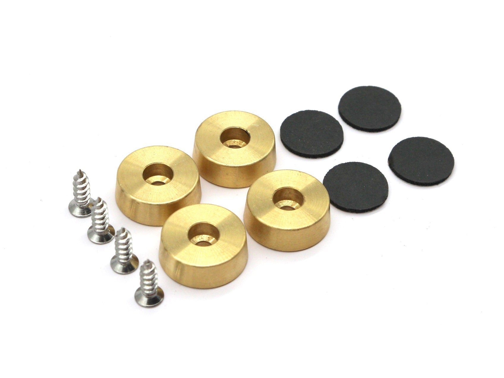 Brass Cutting Board Feet with Non-Slip Pads — Set of 4 – alternate product view