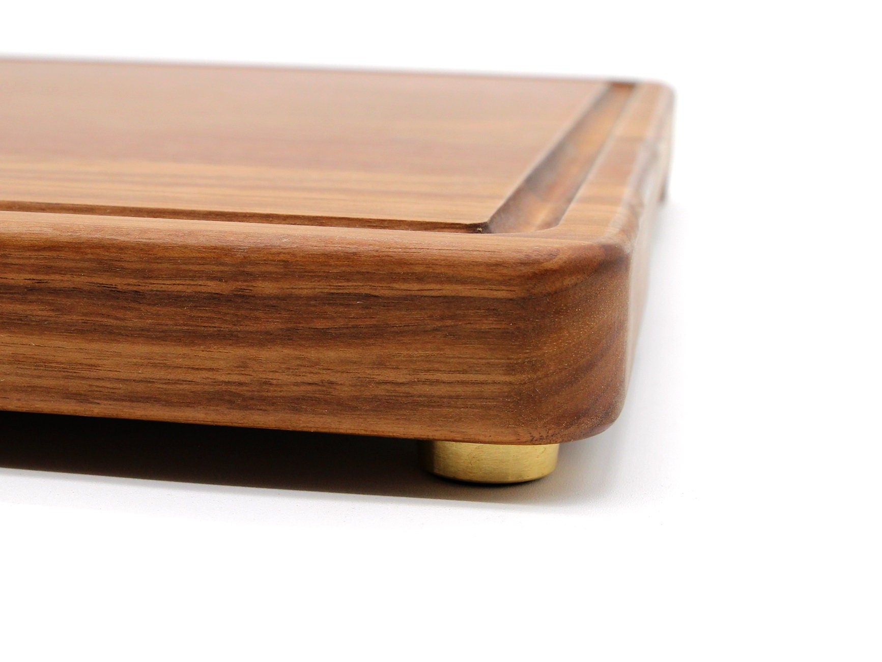 Brass Cutting Board Feet with Non-Slip Pads — Set of 4 – alternate product view