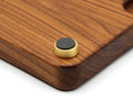 Brass Cutting Board Feet with Non-Slip Pads — Set of 4