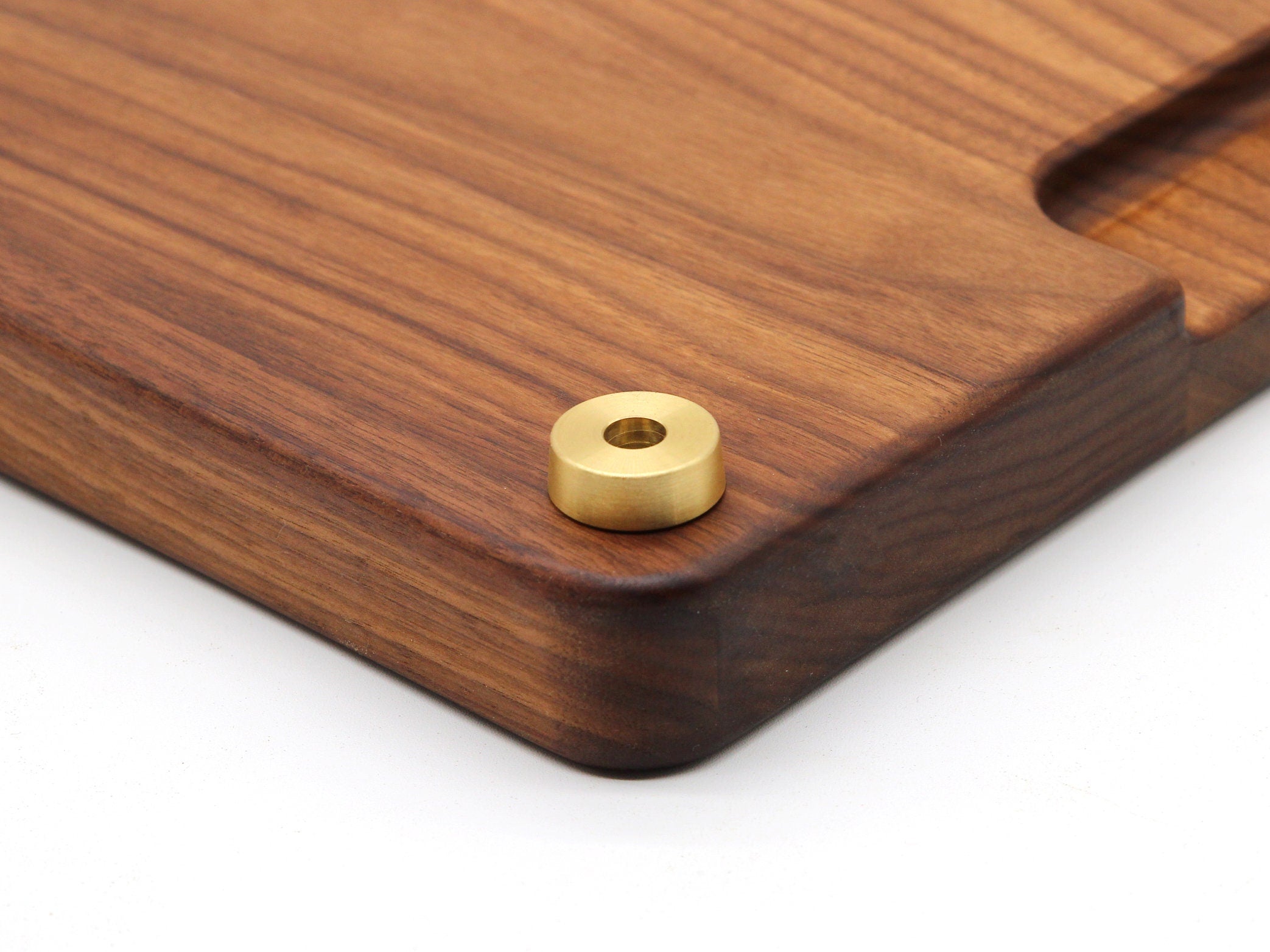 Brass Cutting Board Feet with Non-Slip Pads — Set of 4 – alternate product view