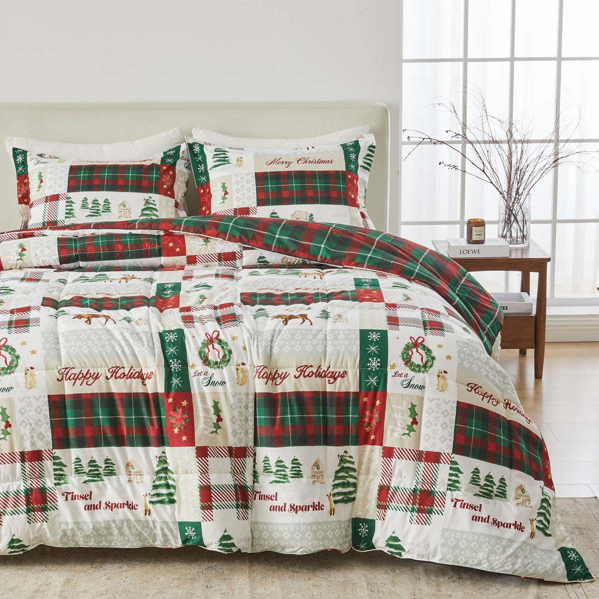 Odette Reversible Comforter + Sham Set
