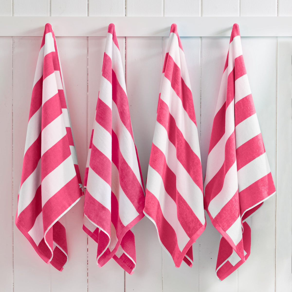 Novia Cotton Velour Cabana Stripe Beach Towels