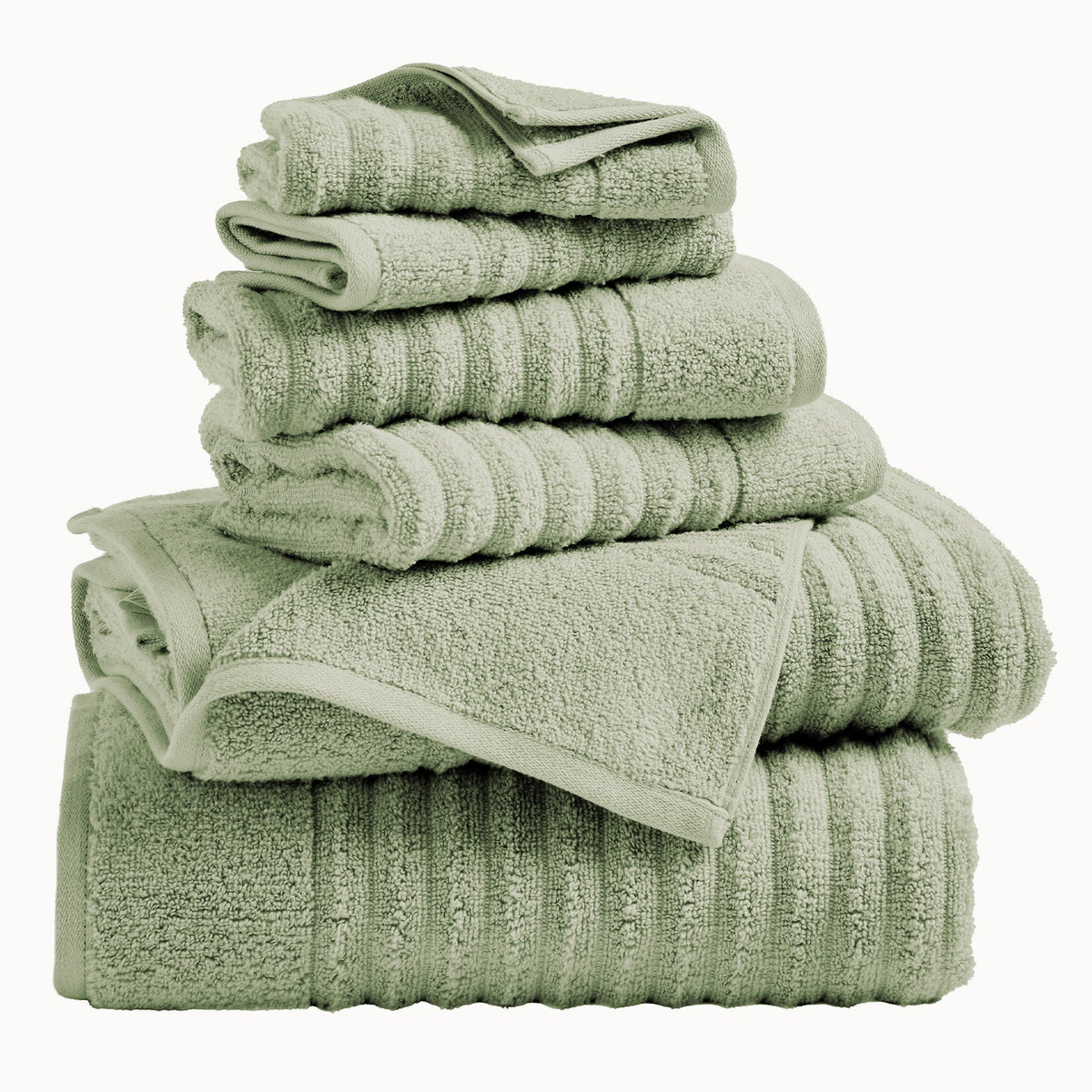 Karina Ribbed Combed Cotton Towel Collection